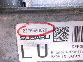 2016..16 SUBARU  WRX / CVT/ AUTOMATIC  TRANSMISSION   /ENGINE COMPUTER image 2
