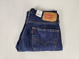 Levi&#39;s 501 Regular Button Fly Straight Leg Denim Jeans 32X32 Men&#39;s Mediu... - $34.99