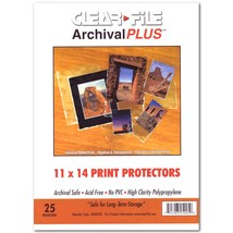 Archival Plus Print Bags 11X14 Pkg 25 - $27.99