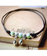 Anklets Ankle Bracelets Handmade Artificial Ceramic Small Bell Knit - $180.68 MXN