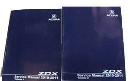 2010 2011 Acura ZDX Z D X Service Repair Shop Workshop Manual Set - £240.07 GBP