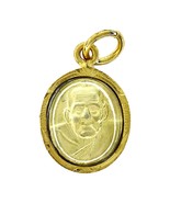 Phra LP Thuat Thai Amulet Pendant Gold Case Miniature Size Suitable for ... - £14.85 GBP