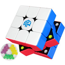 Gan 356 M Speed Cube Stickerless Gans 356M Magnetic Puzzle Cube Gan356 M... - $45.59