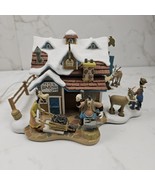 Danbury Mint Disney Winter Wonderland  Pete&#39;s Blacksmith Shop Lighted  - €39,03 EUR