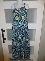 Justice Floral Sleeveless Maxi Dress Size 12 Girl&#39;s EUC - £15.75 GBP