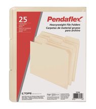  Heavyweight File Folder, Letter Size, 25 per Pack, Manila - $18.70