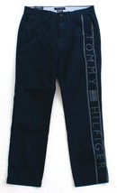 Tommy Hilfiger Signature Blue Custom Fit Flat Front Cotton Pants Men&#39;s NWT - £56.42 GBP