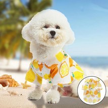 Summer Dog and Cat Fruit Printed Button Shirt, Cute Pet Costumes, Puppy ... - $20.99