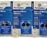 Permatex Rearview Mirror Adhesive 0.02 oz Packages. Lot of 3 Packages-New - $13.85