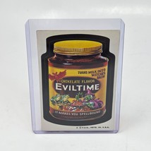 VINTAGE TOPPS 1970&#39;s WACKY PACKAGES STICKER EVILTIME CHOKELATE FLAVOR - $9.50