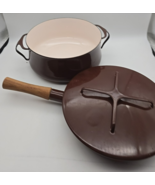 Dansk Designs Denmark Kobenstyle Brown Dutch Oven Covered Casserole Skil... - $1,860.93 MXN