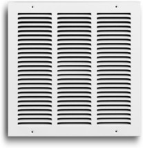 Return Air Grille 16&quot; H x 16&quot; W Steel Powder Coat White - TRUaire C17016X16 - $26.72
