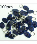 100pcs Mini 125KHz RFID EM4100 Proximity Induction Tag Token Keyfob High... - $89.01 CAD