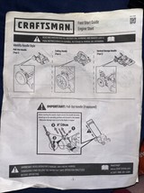 Craftsman Fast Engine Start Guide 778-17498 - $166.30 MXN
