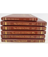 Vintage Ford Motor Company History Book Set Leatherbound 6 Volumes Illustrated - $247.49