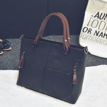Brand Handbags Women Bags Designer Double Pocket Vintage Handbag Casual Messenge - £37.72 GBP
