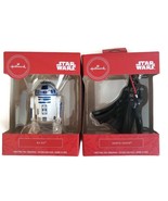Hallmark 2020 Disney Star Wars R2 D2 and DARTH VADER Christmas Tree Orna... - £24.15 GBP