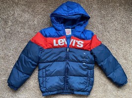 Vintage Levi&#39;s Youth Red &amp; Blue Winter Jacket/Coat - Size XL (13-15) New - £22.77 GBP
