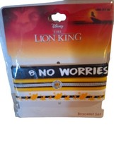 Disney THE LION KING Neon Tuesday Set of 3 Rubber Bracelets NEW  - £8.57 GBP