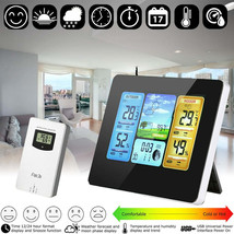 Digital LCD Hygrometer Thermometer Wireless Sensor Weather Forecast Indo... - £39.18 GBP+