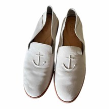 Sperry Top Sider Women&#39;s Seaport Levy Ivory Anchor Leather Loafers Size 11 - £38.77 GBP