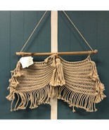 Macrame Banners Hanging Wall Decor 21&quot; x 14&quot; hand woven in India Winter ... - $429.72 MXN