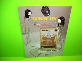 Electron Games SUNNY TOP Original Slot Machine Promo Sales Flyer German Text - £20.41 GBP