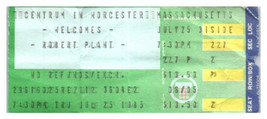 Biglietto Di Robert Plant 25 Luglio 1985 Worcester Massachusetts LED ZEPPELIN - $39.58