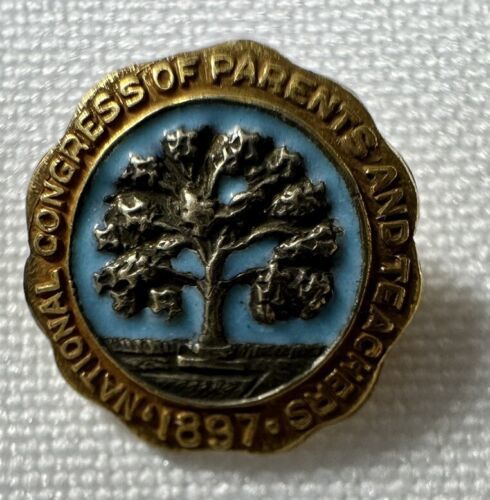 vintage National Congress of Parents and Teachers PTA School Lapel Hat Pin - $13.42