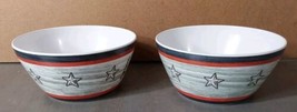Citrus Grove Melamine Bowl 6x2.75&#39;&#39; America Stars USA 2pc - €9,88 EUR