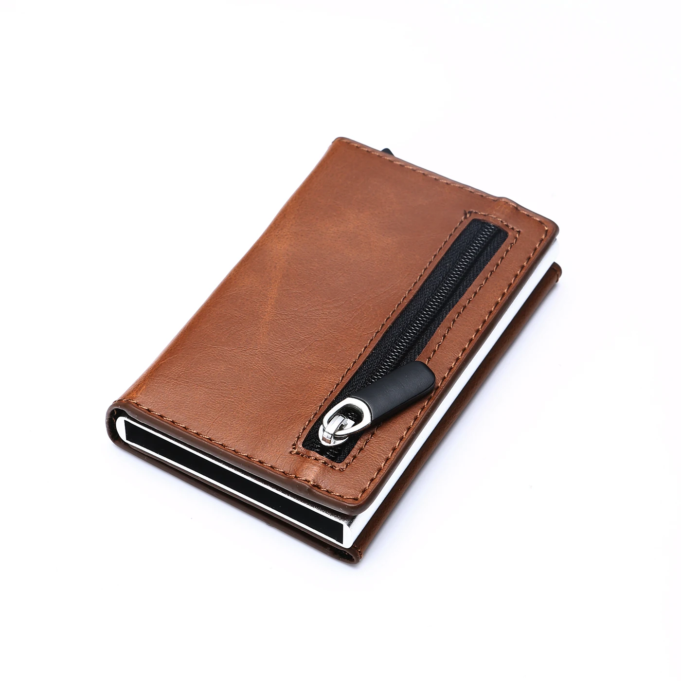 Bycobecy    Wallet Smart Card Holder Vintage PU Leather Coin Purses Magnetic Clo - $62.07