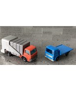 (2) Vintage 1960&#39;s Lesney Matchbox:  Refuse/Garbage Truck #7 Site Hut Tr... - $165.10 MXN