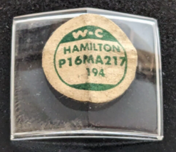 NOS W-C Watch Craft Mineral Glass Angle Top Crystal Hamilton P16MA217 21.7x19.4 - $17.81