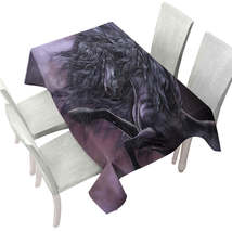 Fabulous Black Horse the Ebony Fire Tablecloth - $51.96 CAD+