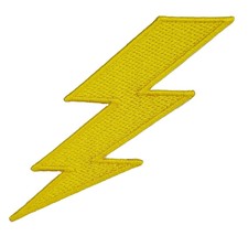 Lightning Bolt Iron On Patch Thunder Storm Electricity - £4.39 GBP
