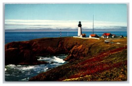 Yaquina Head Lighthouse Newport  Oregon OR UNP Chrome Postcard T21 - £3.11 GBP