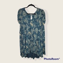 Free People Indigo Combo &quot;Hello Lover&quot; Tunic Dress Top - Size S - $35.88
