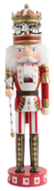 Santa&#39;s Workshop 16.5&quot; Red Merry Go Round Nutcracker Carousel Decoration 70699 - £39.87 GBP