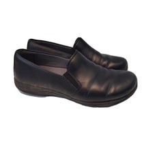 Dansko Nora Black Leather Slip On Shoes Womens 37 6.5 - £17.73 GBP