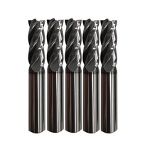 5Pcs 3/32&quot; Carbide Square End Mill For Steels, Hrc 55 Deg, 4, Metal &amp; More - $33.51