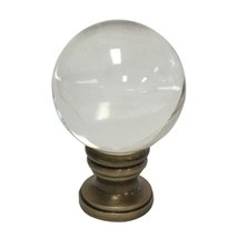 Royal Designs, Inc. Clear Crystal Ball Finial for Lamp Shade, F-5044PB-1, Polish - £19.69 GBP