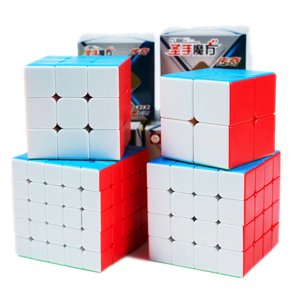 Play Shengshou Legend 2x2 3x3 4x4 5x5 Stickerless A Cube Game Professional Puzzl - £23.60 GBP