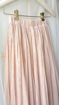 Blush Pink Long Tulle Skirt Outfit Women Custom Plus Size High-low Tulle Skirt image 8