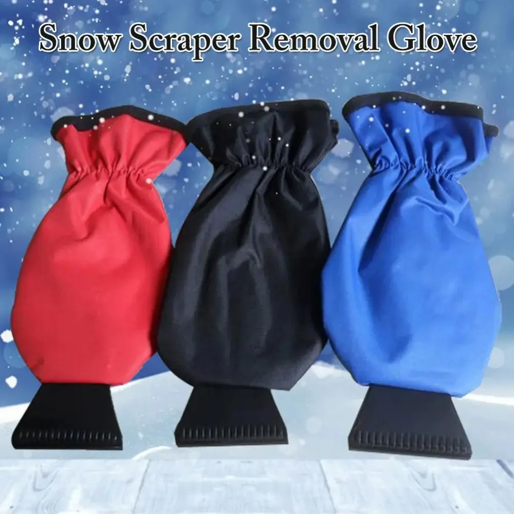 Car Ice Scraper Snow Scraper Removal Glove Cloth Cleaning Snow Shovel Ice - £10.66 GBP+