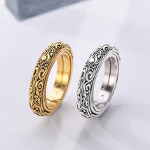 925 Sterling Silver Astronomical Finger Ring emma&#39;s Retro Vintage Globe Universe - £42.42 GBP