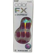 KISS imPRESS Color FX, No Glue Mani Press-On Nails, This City 91408 Irid... - £10.04 GBP