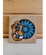 Vintage Handmade Coaster New Mexico Hand Painted Southwestern Decor Mag Mor - €19,14 EUR
