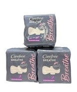 (3) Carefree Breathe OVERNIGHT Ultra Thin Pads Wings 12ct Each NEW - €38,74 EUR (3) Carefree Breathe OVERNIGHT Ultra Thin Pads Wings 12ct Each NEW - €38,74 EUR