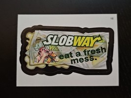 Topps Wacky Packages Slobway 2nd Series 2005 Sticker Original Subway Parody - $16.26 CAD