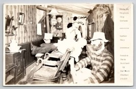 Virginia City MT RPPC Barber Shop Montana Real Photo Postcard V27 - $7.95